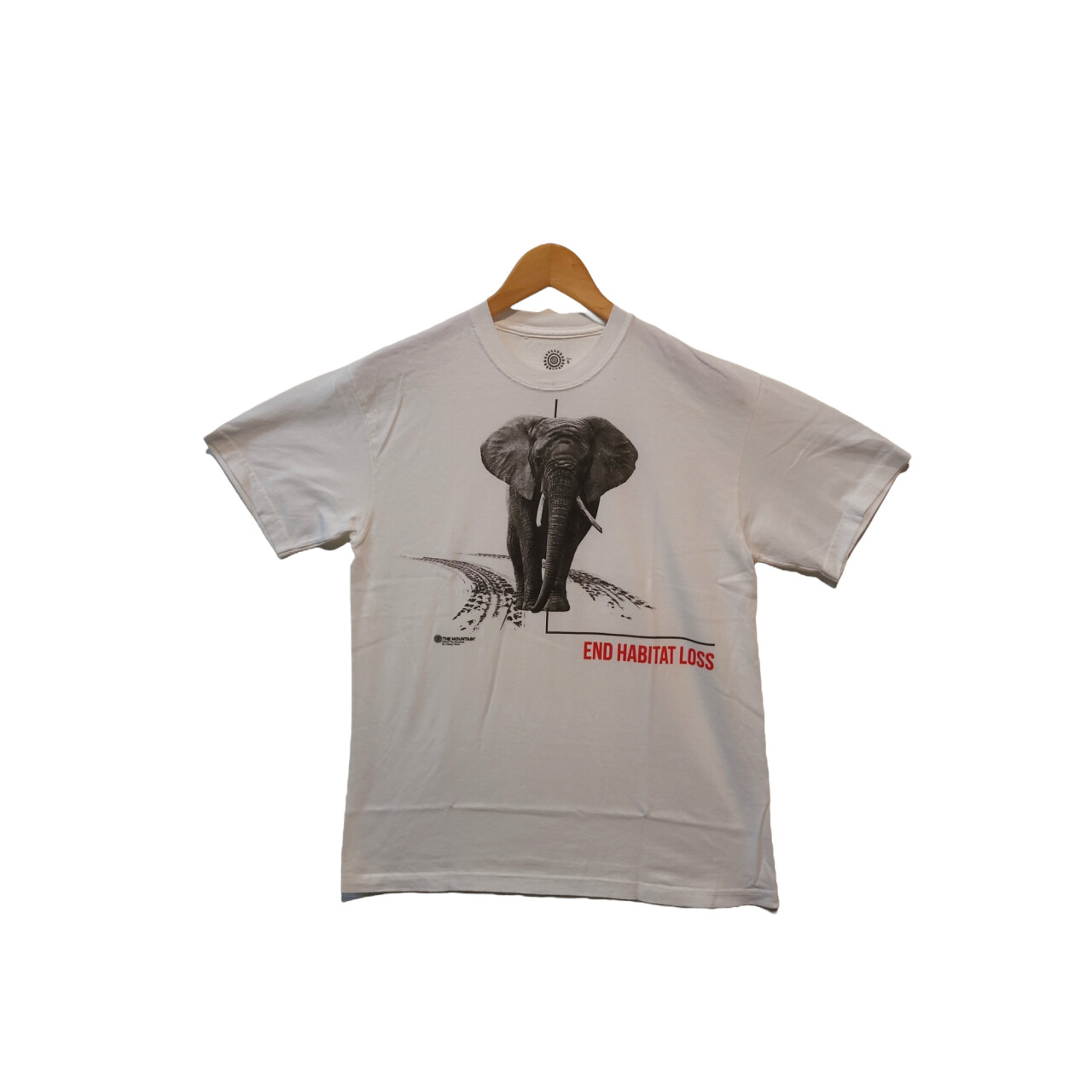 Tričko unisex The Mountain Habitat Elephant (slon) - biele, 3XL