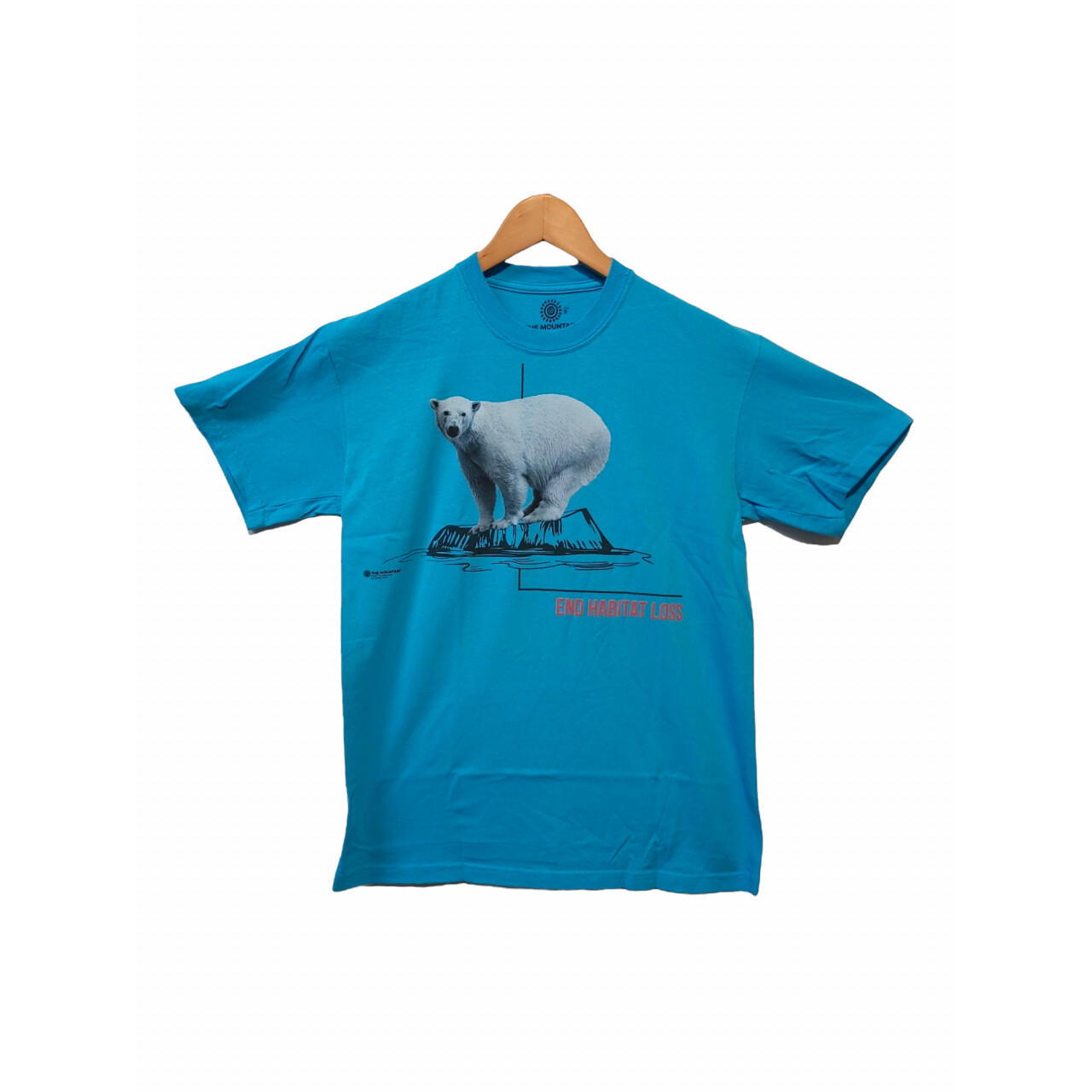 Tričko unisex The Mountain Habitat Polar Bear (ľadový medveď) - modré, 3XL