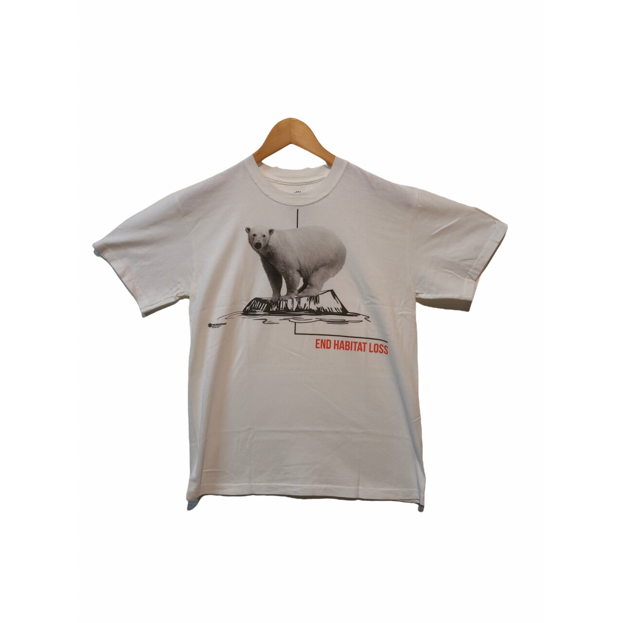 Tričko unisex The Mountain Habitat Polar Bear (ľadový medveď) - biele, 3XL