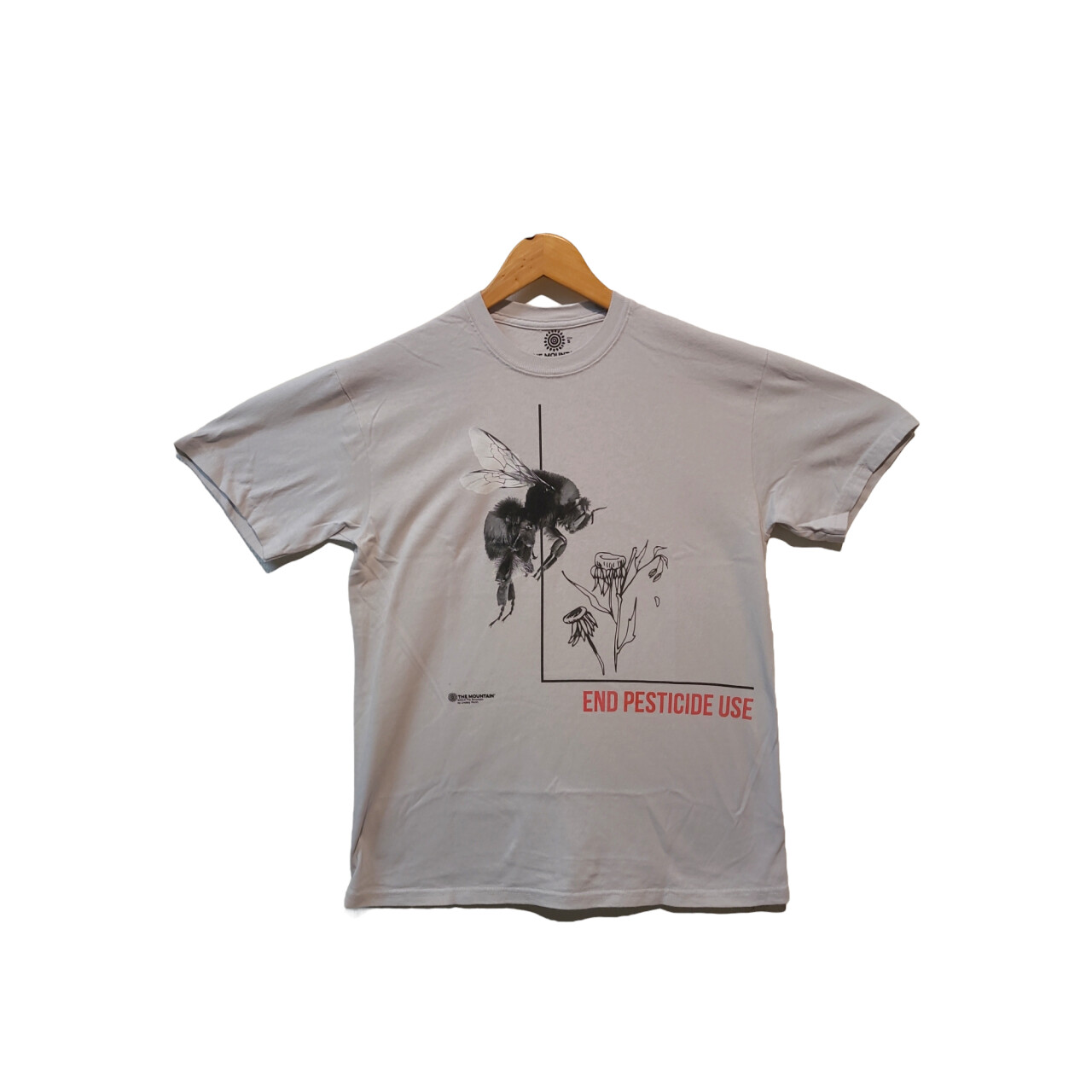 Tričko unisex The Mountain Pesticide Bumble Bee (včela) - sivé, 3XL