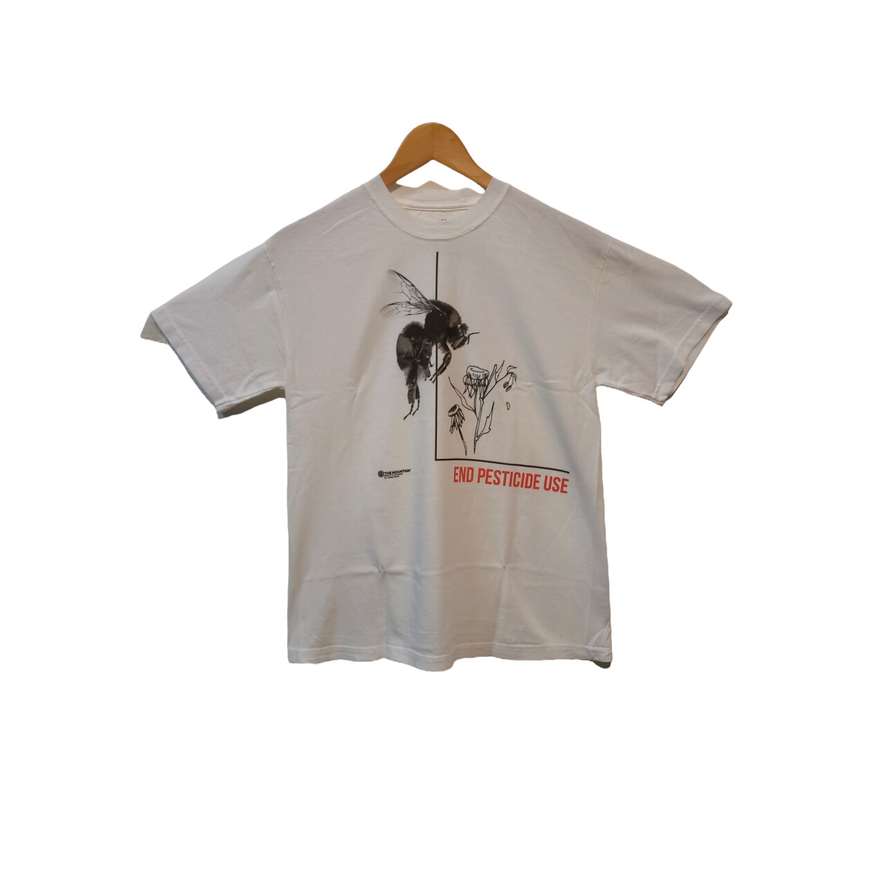 Tričko unisex The Mountain Pesticide Bumble Bee (včela) - biele, 3XL