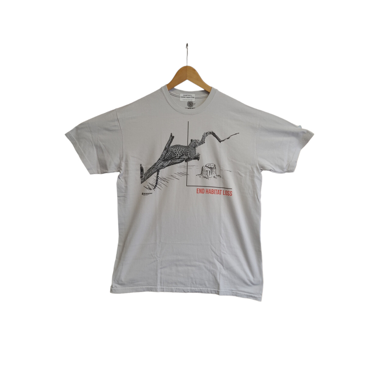 Tričko unisex The Mountain Habitat Jaguar (jaguár) - sivé, 3XL