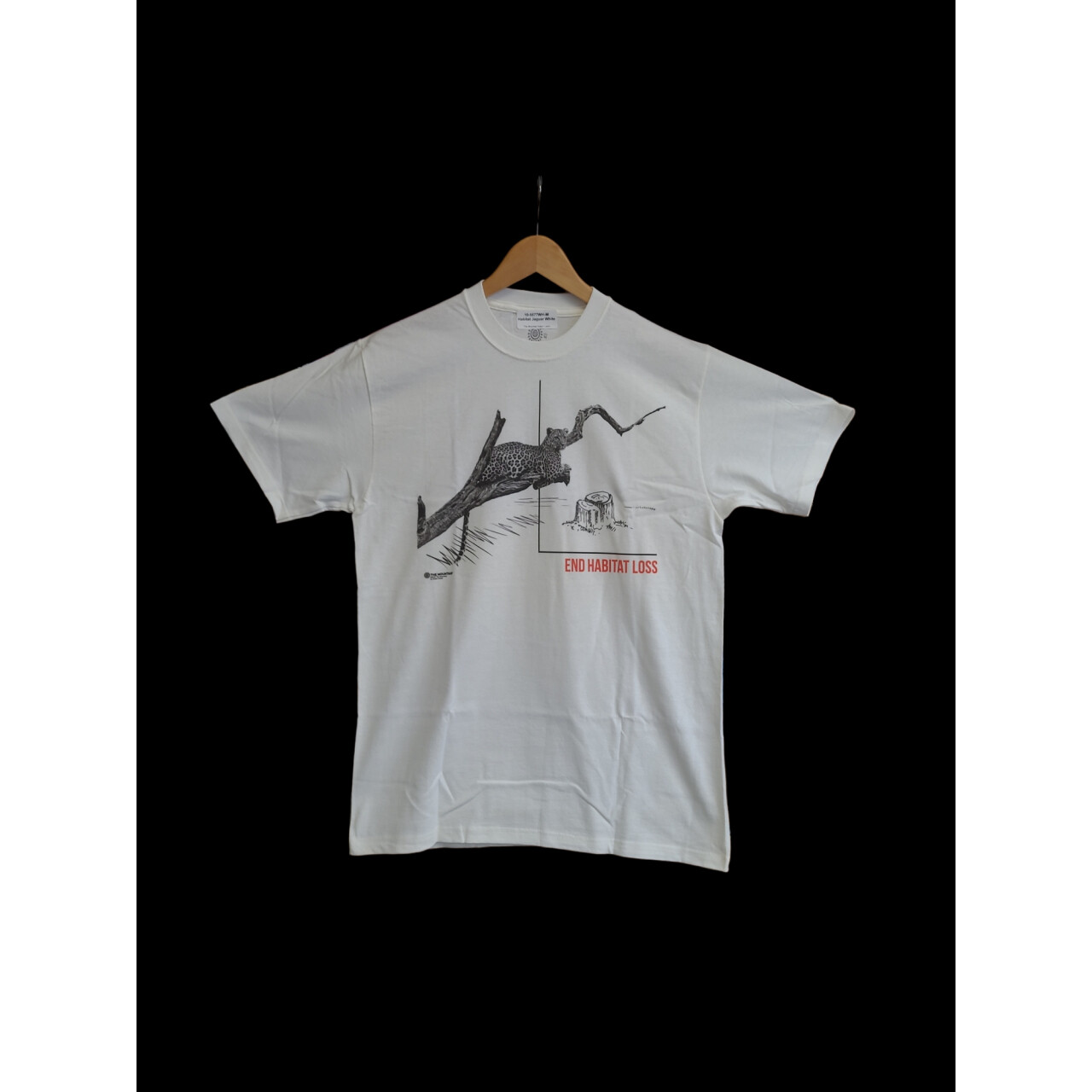 Tričko unisex The Mountain Habitat Jaguar (jaguár) - biele, 3XL