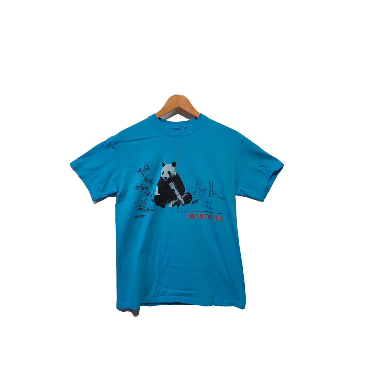 Tričko unisex The Mountain Habitat Panda (panda veľká) - modré, 3XL