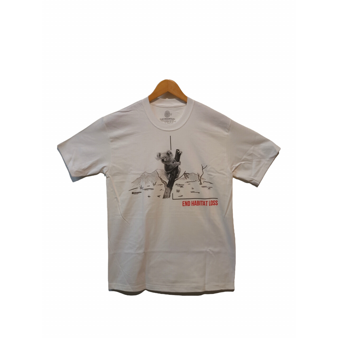 Tričko unisex The Mountain Habitat Koala (koala medvedíková) - biele, 3XL