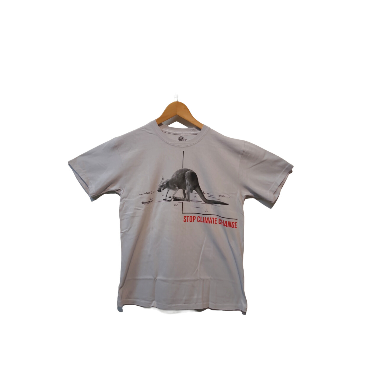 Tričko unisex Mountain Stamp Out Climate Change Kangaroo (klokan) - sivé, 3XL