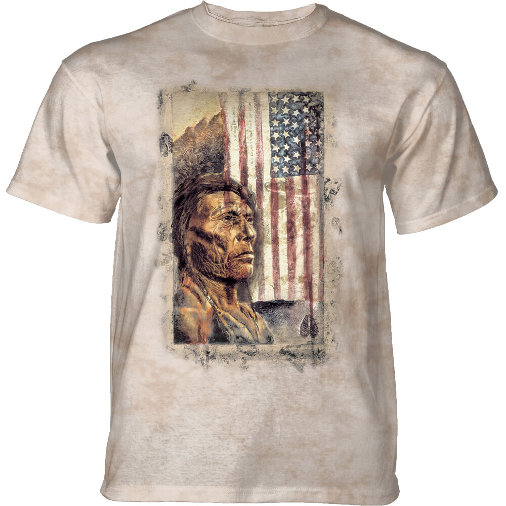 Tričko unisex The Mountain When Colors Bleed - béžové, 3XL