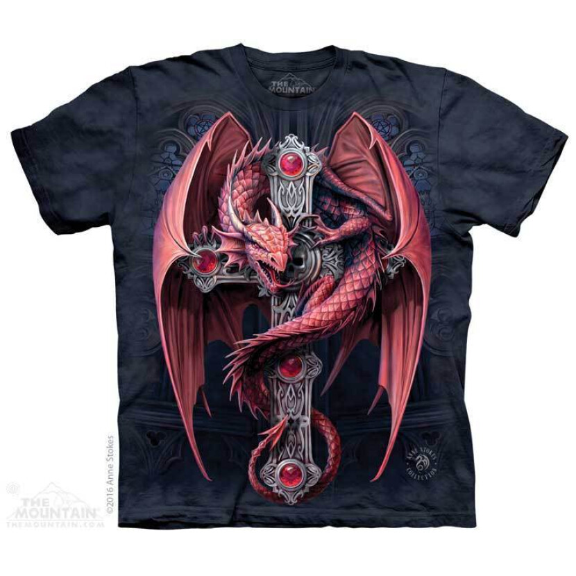 Tričko unisex The Mountain Gothic Guardian (drak) - tmavo sivé, S