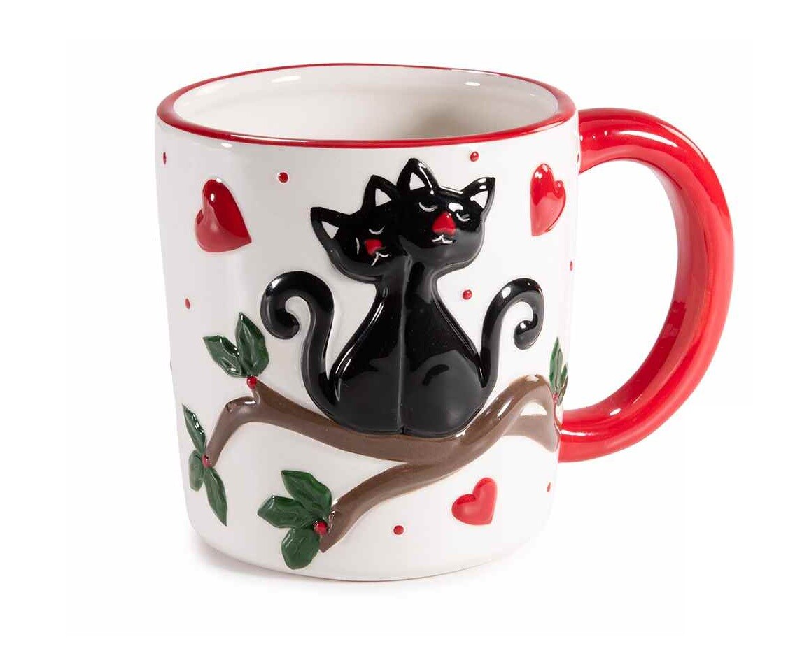 Mačacia mama Keramický hrnček so zamilovanými mačkami