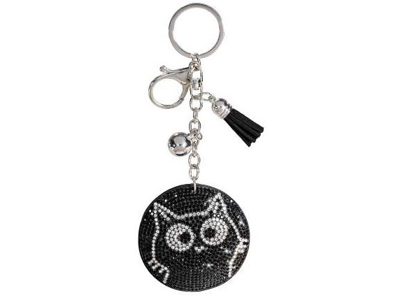 Mačacia mama Kľúčenka štrasová mačka - 2 varianty Číslo: vykulená kočka