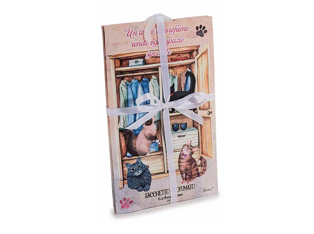 Mačacia mama Sada 3 vonných sáčkov s mačičkami - 4 druhy vôní Farba: jazmín