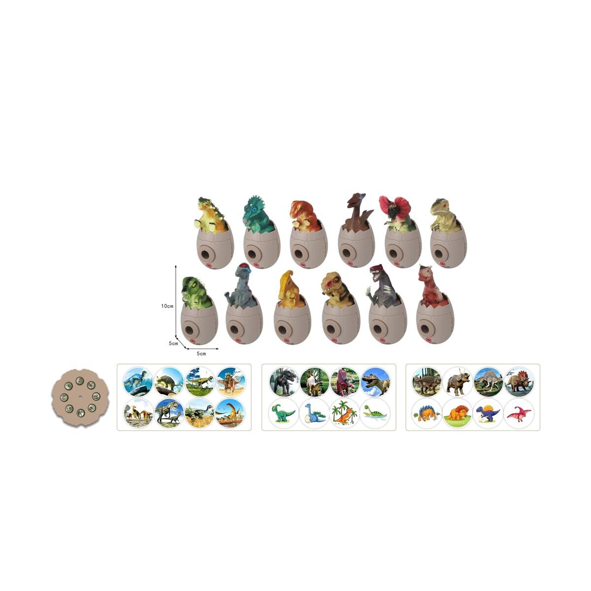 PLEJO Projektor dinosaurie vajcia, viac druhov