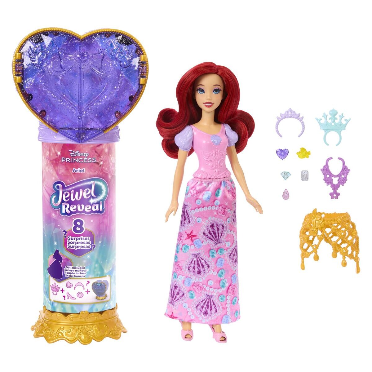 Mattel Disney Princess Princezná s prekvapením - Ariel