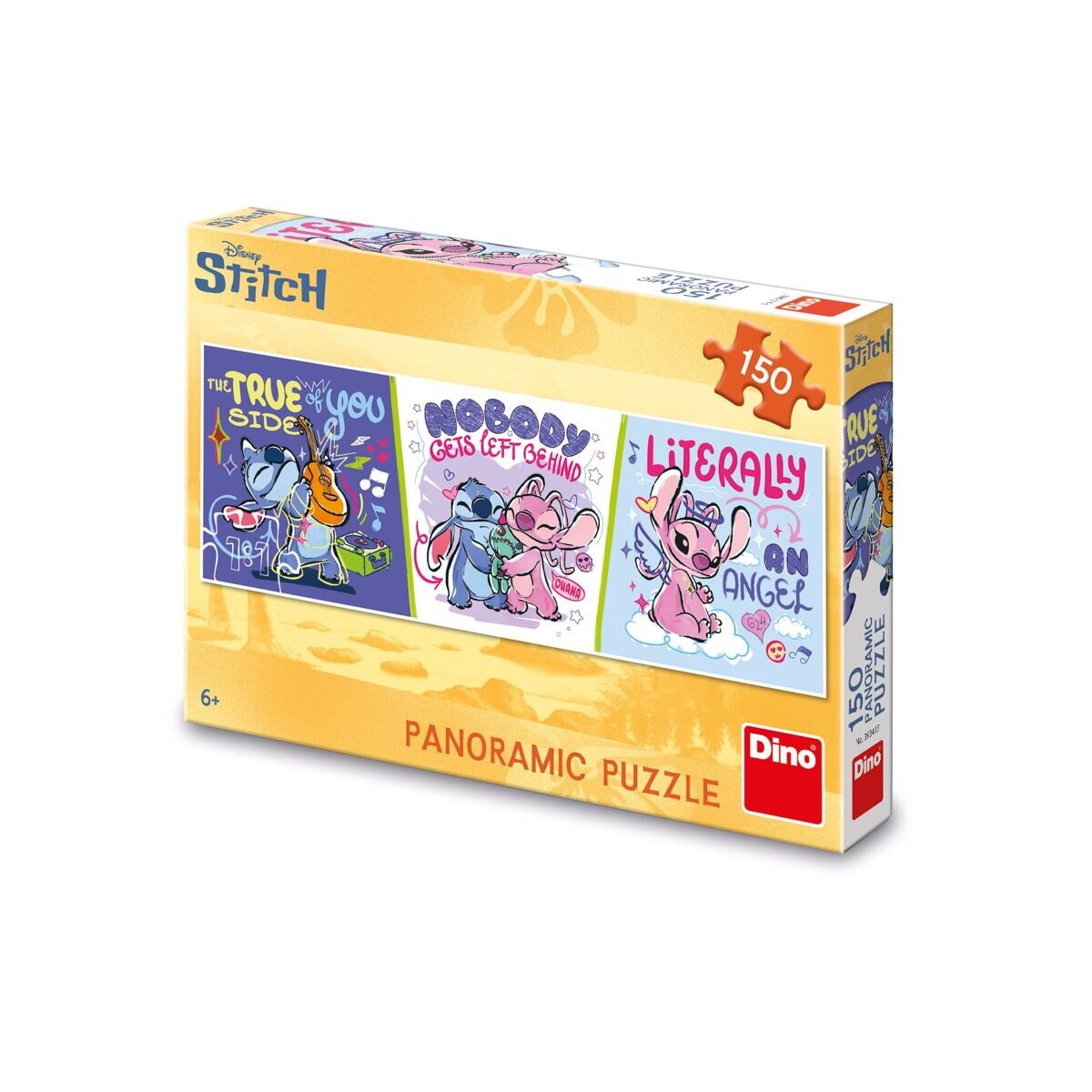 Dino Stitch relaxuje Puzzle 150 dielikov panoramic