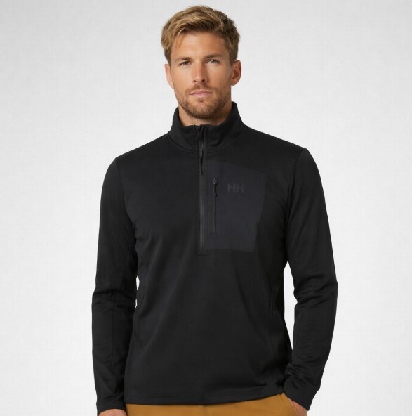 Mikina Helly Hansen Versalite Half Zip Fleece Black - M
