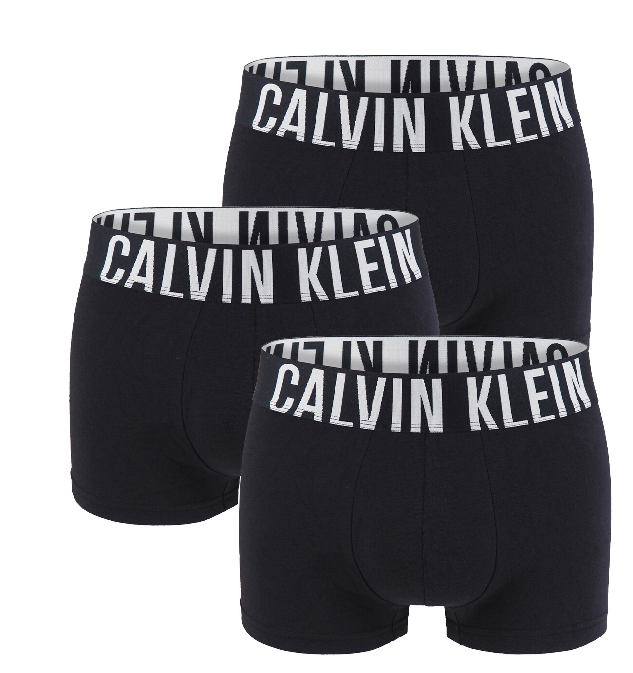 CALVIN KLEIN - boxerky 3PACK Intense power cotton signature black