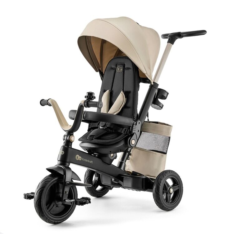 KINDERKRAFT Detská trojkolka Easytwist Beige