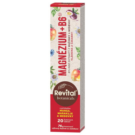 REVITAL Botanicals Magnézium + B6 20 tabliet
