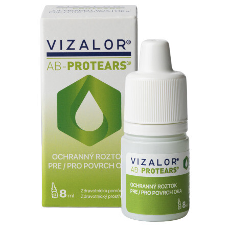 VIZALOR AB-Protears ochranný roztok pre povrch oka 8 ml