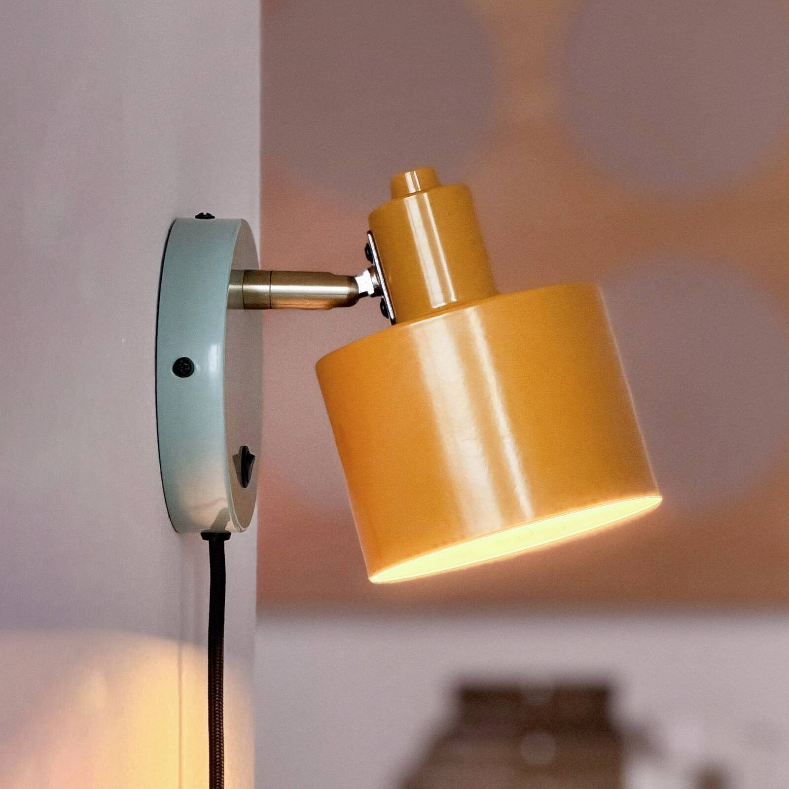 Dyberg Larsen Nástenné svetlo Ocean, kari/tyrkysová, výška 21 cm