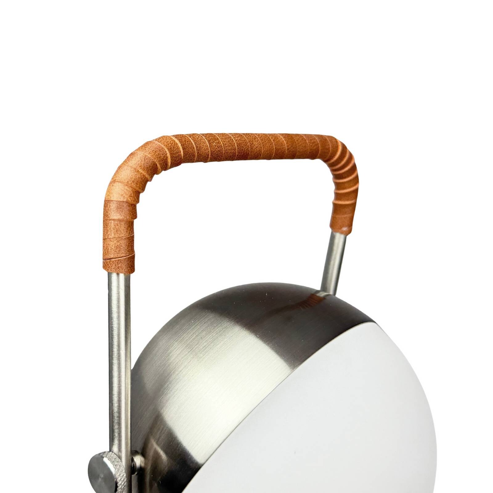 Dyberg Larsen LED stolná lampa na batérie Mova, hnedá, IP44