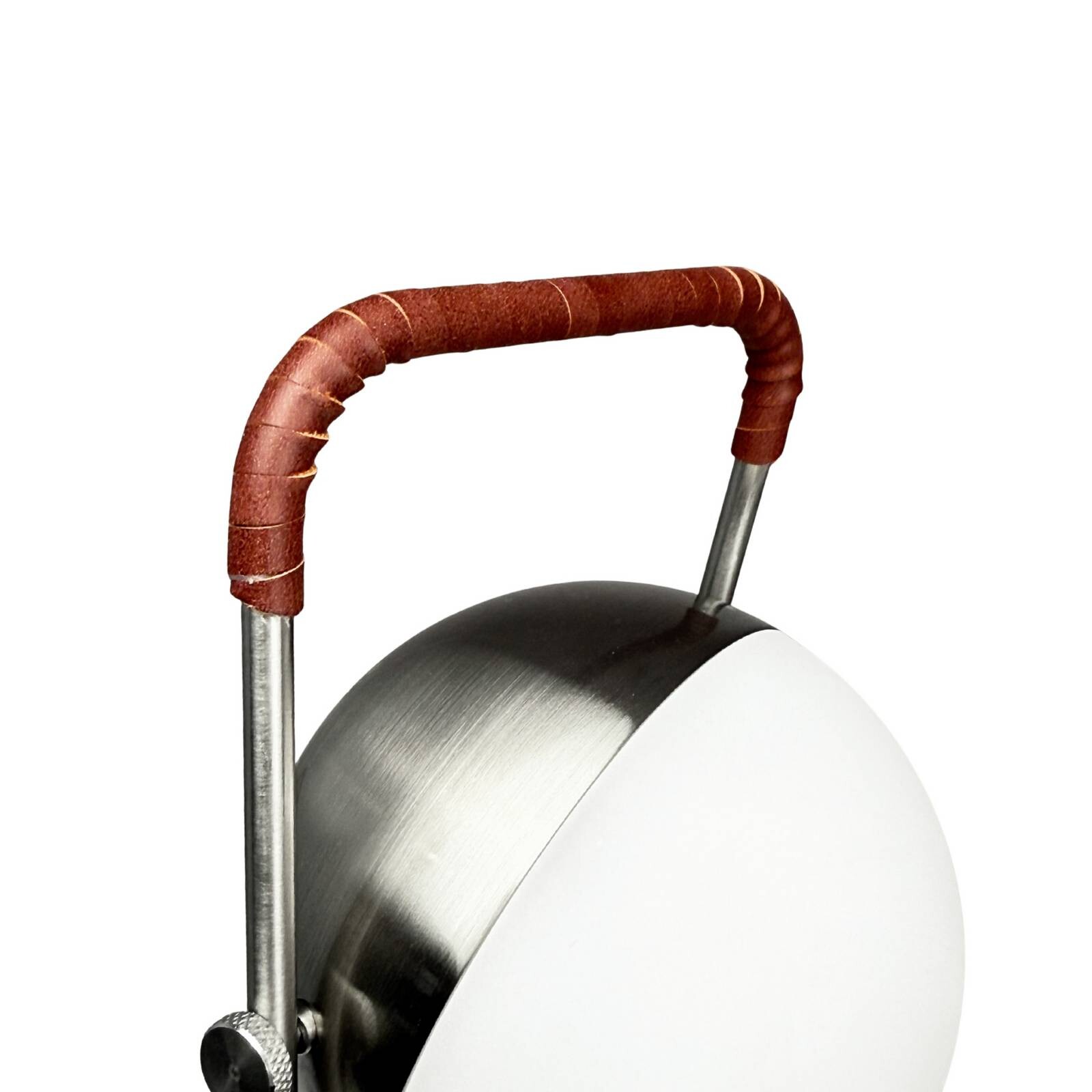 Dyberg Larsen LED stolná lampa na batérie Mova, bordová, IP44