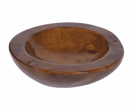 Dekoratívna misa z teakového dreva Ø 40 cm, hnedá