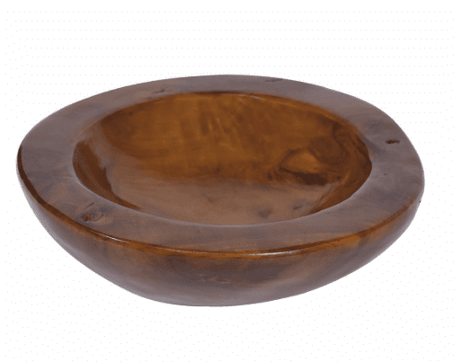 Dekoratívna misa z teakového dreva Ø 30 cm, hnedá