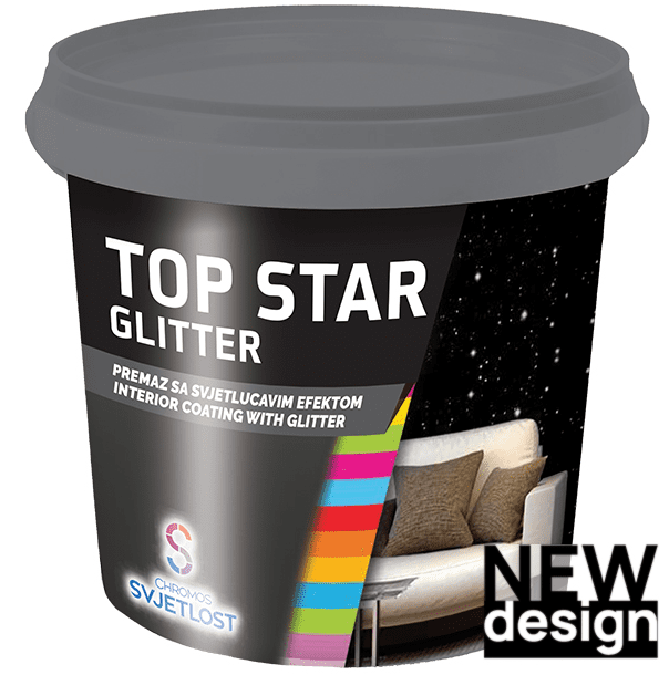 TOP STAR GLITTER - Dekoratívny náter s trblietkami 0,85 l