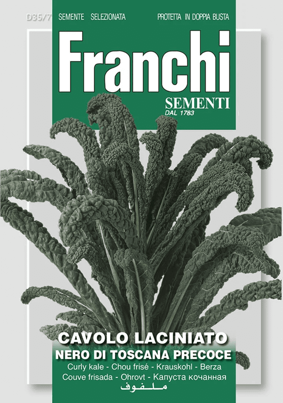 Franchi Kel listový kučeravý NERO DI TOSCANA