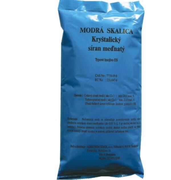 Síran meďnatý- modrá skalica Balenie: 0,5 kg