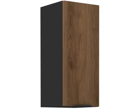 Horná kuchynská skrinka Monza, 30 cm, orech/čierna%