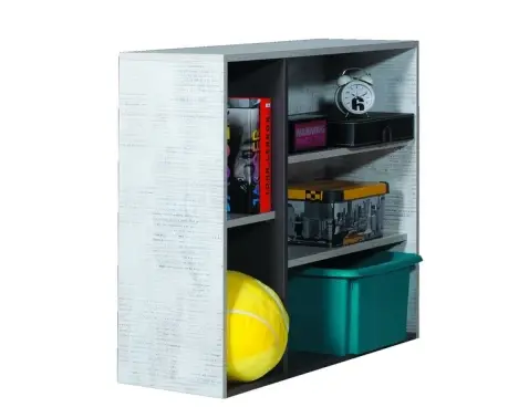 Regál Terrano, šedá/enigma, 5 priehradiek%