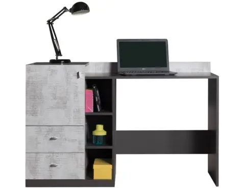 Písací stôl Terrano, šedá/enigma%