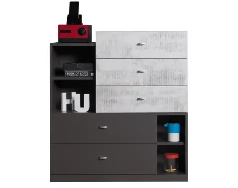 Komoda Terrano, šedá/enigma%