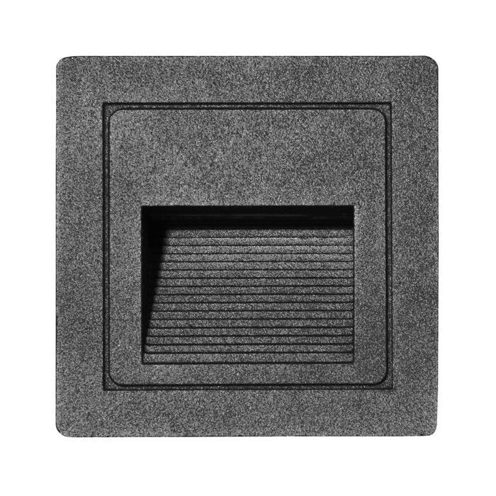 Ecolite LED vstavané fasádne svietidlo 3W IP54 čierné - VZORKA VYP354