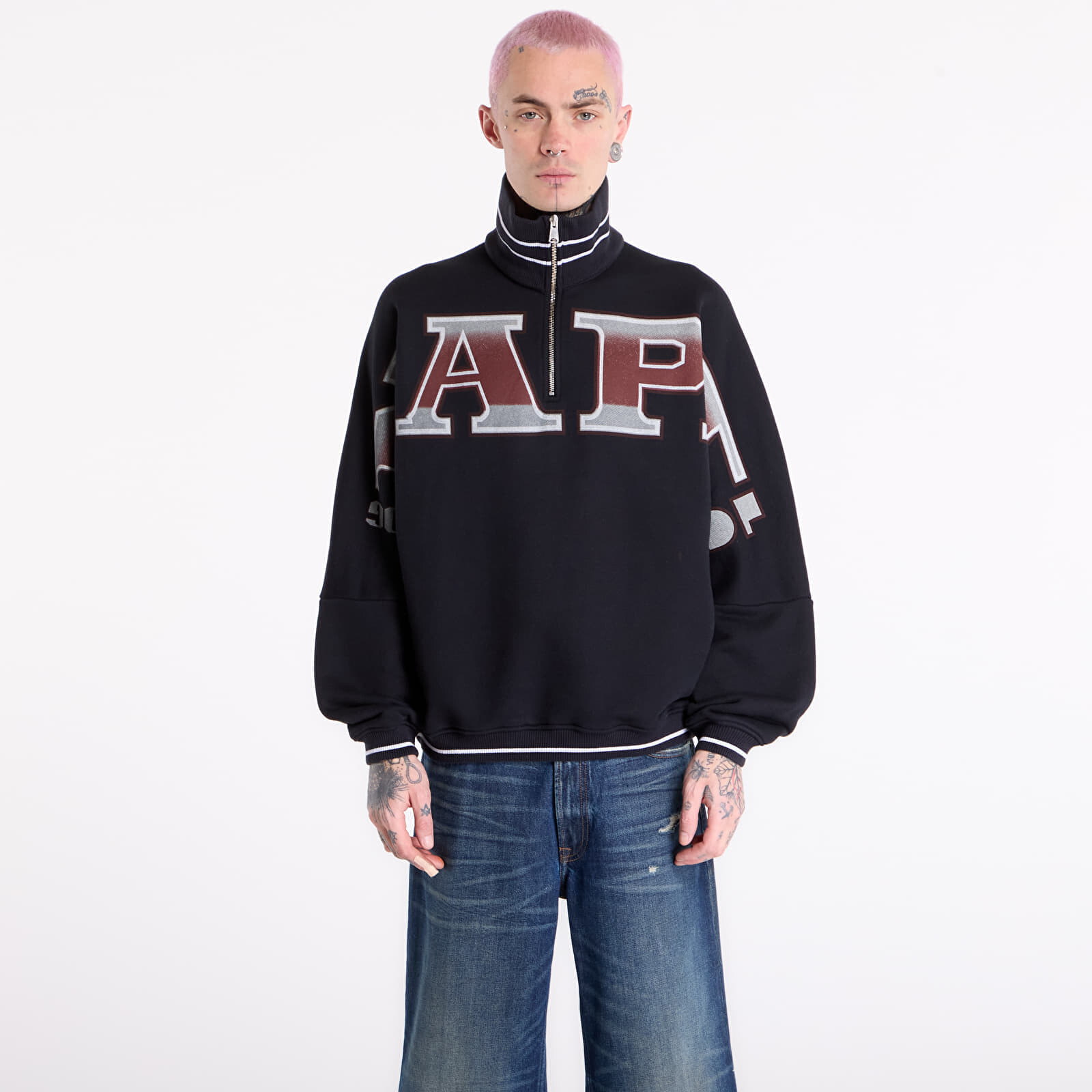 Mikina Napapijri x PDF French Terry Sweatshirt Black S