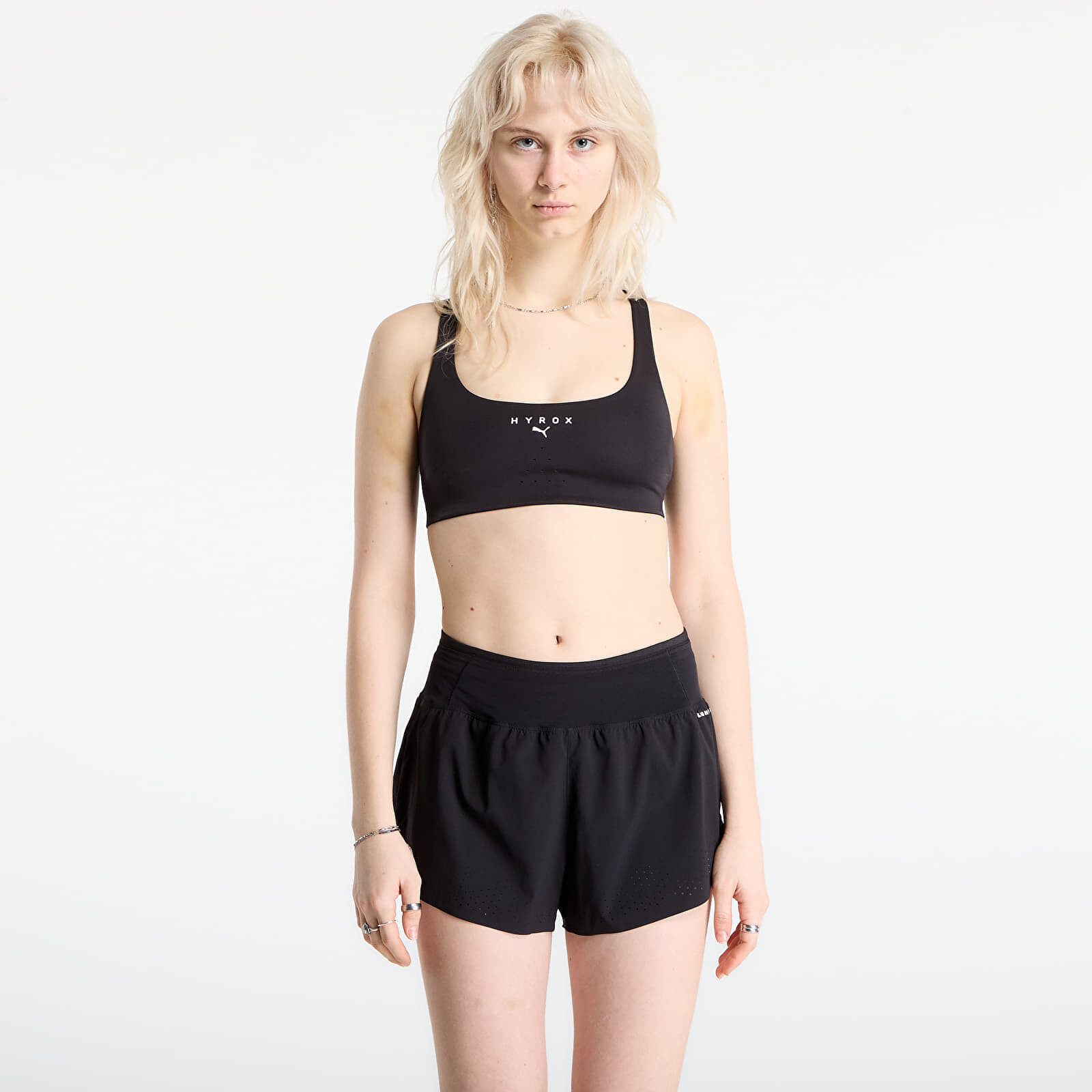 Podprsenka Puma W Puma x HYROX Tech Bra Puma Black/ Small Cat M