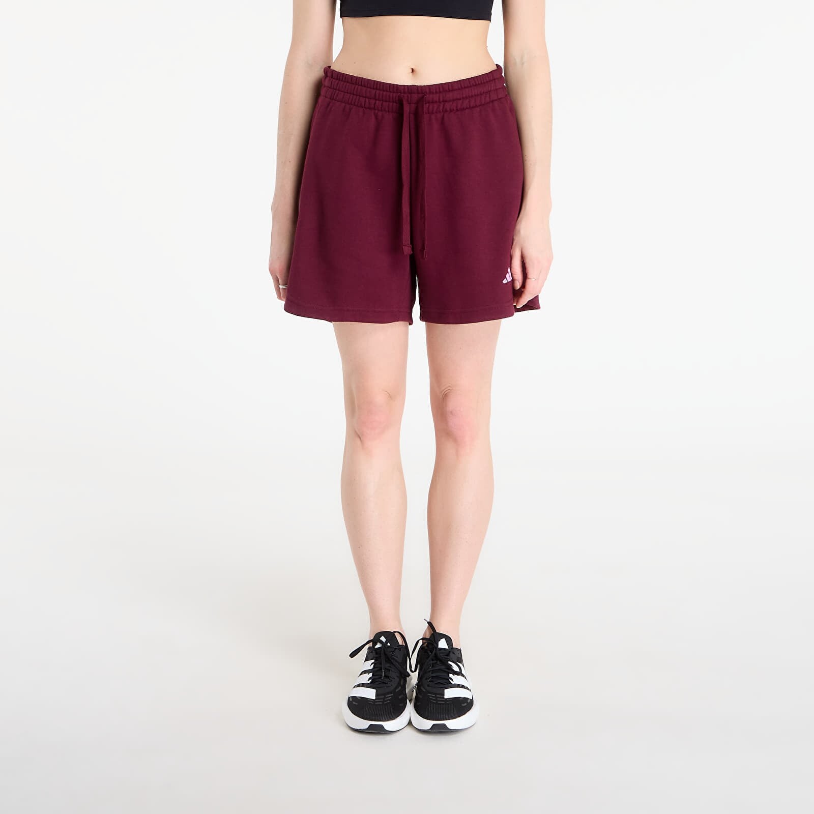 Šortky adidas W 3Ss Fl Short Maroon S
