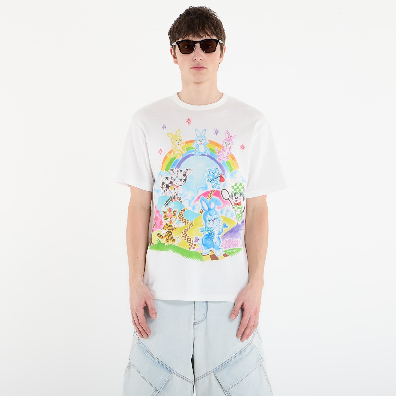 Tričko KENZO Cartoon Classic T-Shirt Off White S