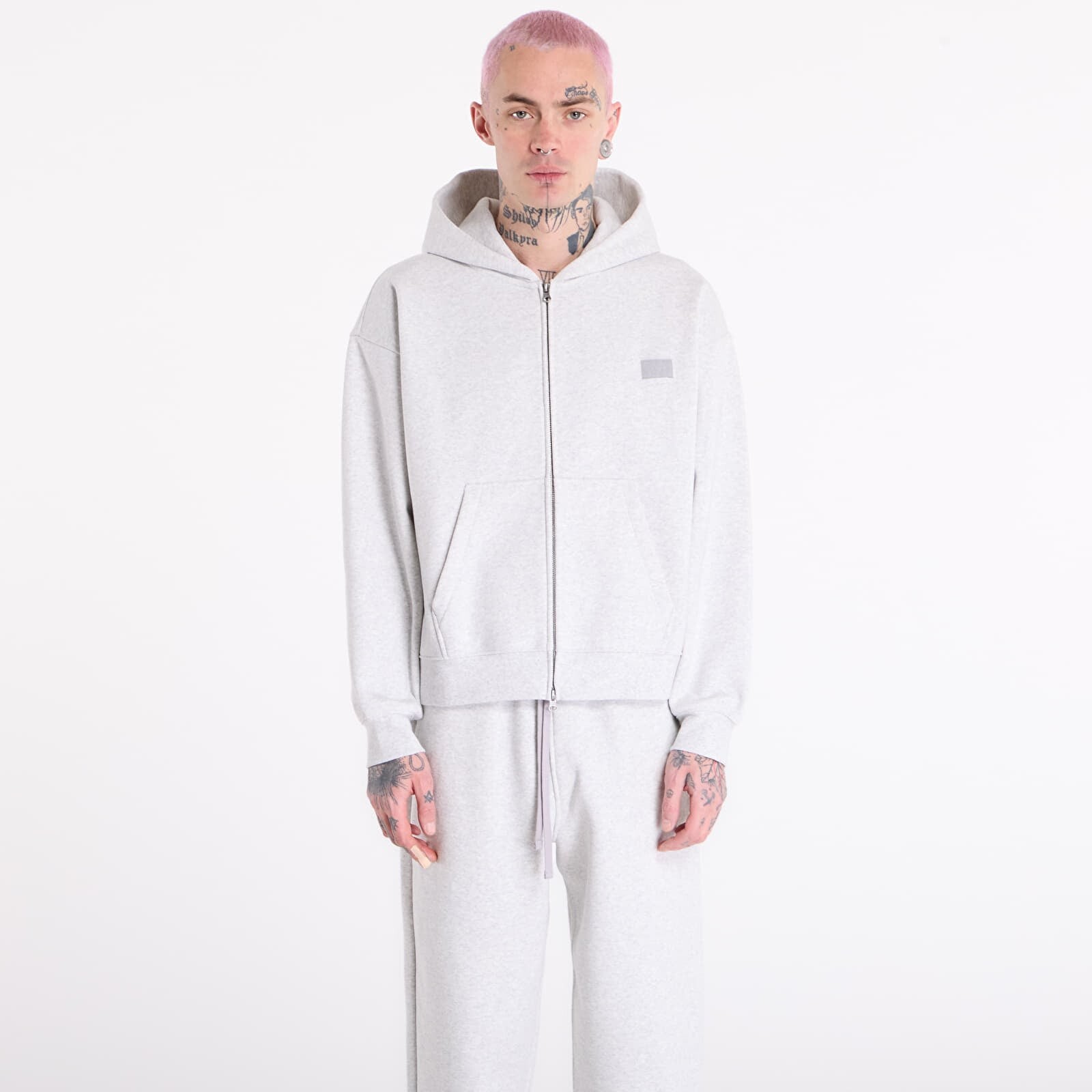 Mikina Vans Premium Full Zip Hoodie Ash Heather XL