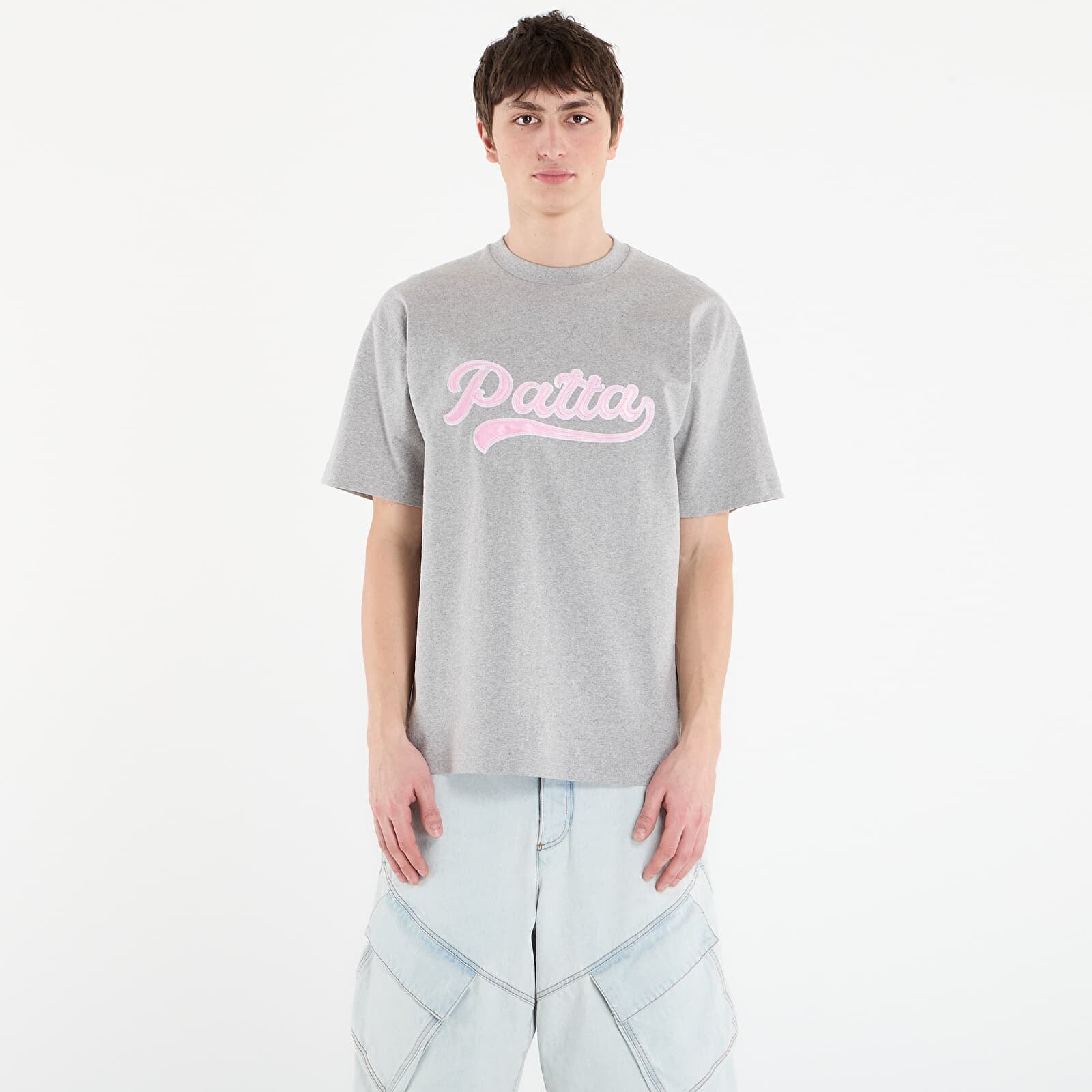 Tričko Patta Logo Tail T-Shirt UNISEX Grey heather M
