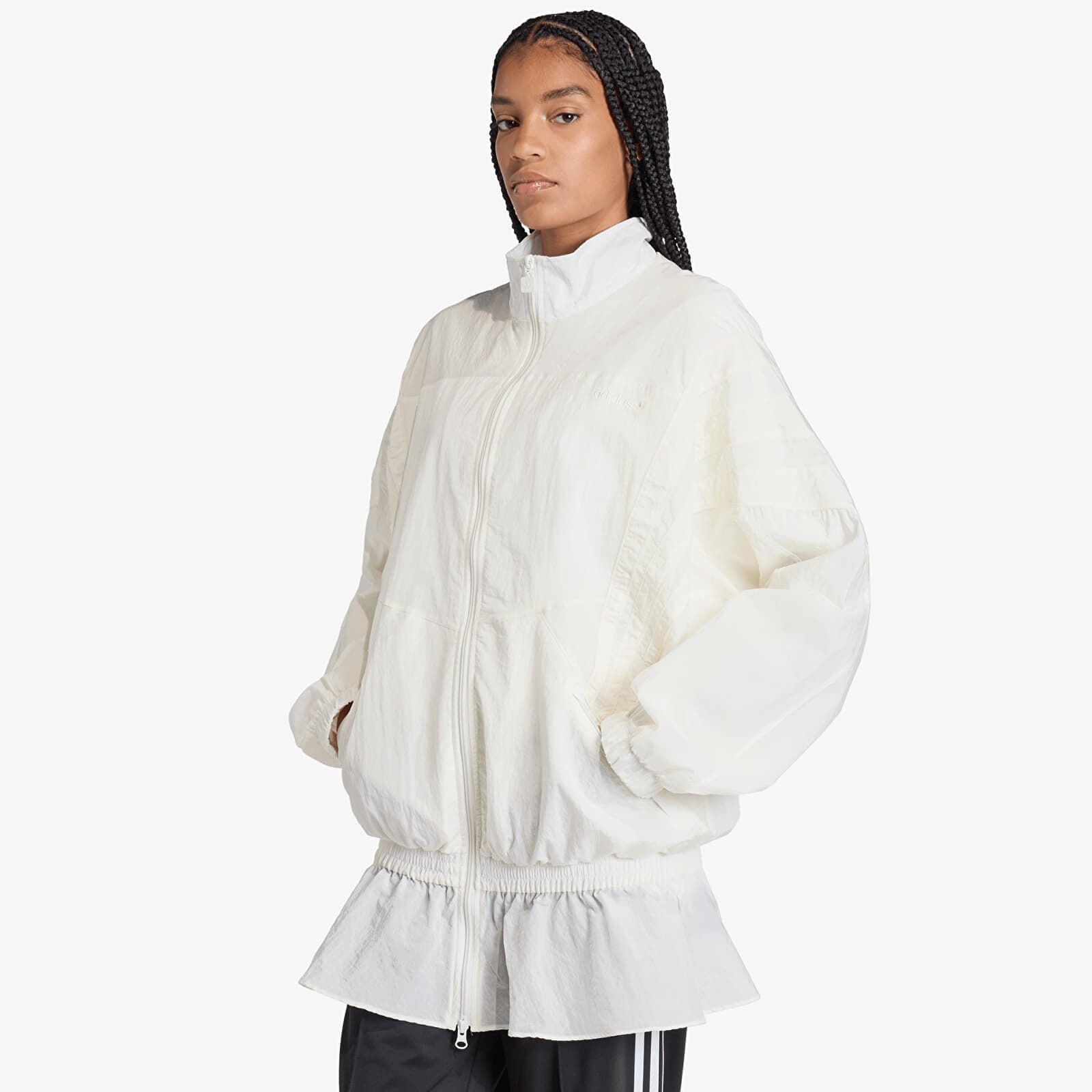 Bunda adidas Santiago Woven Track Top Off White XL