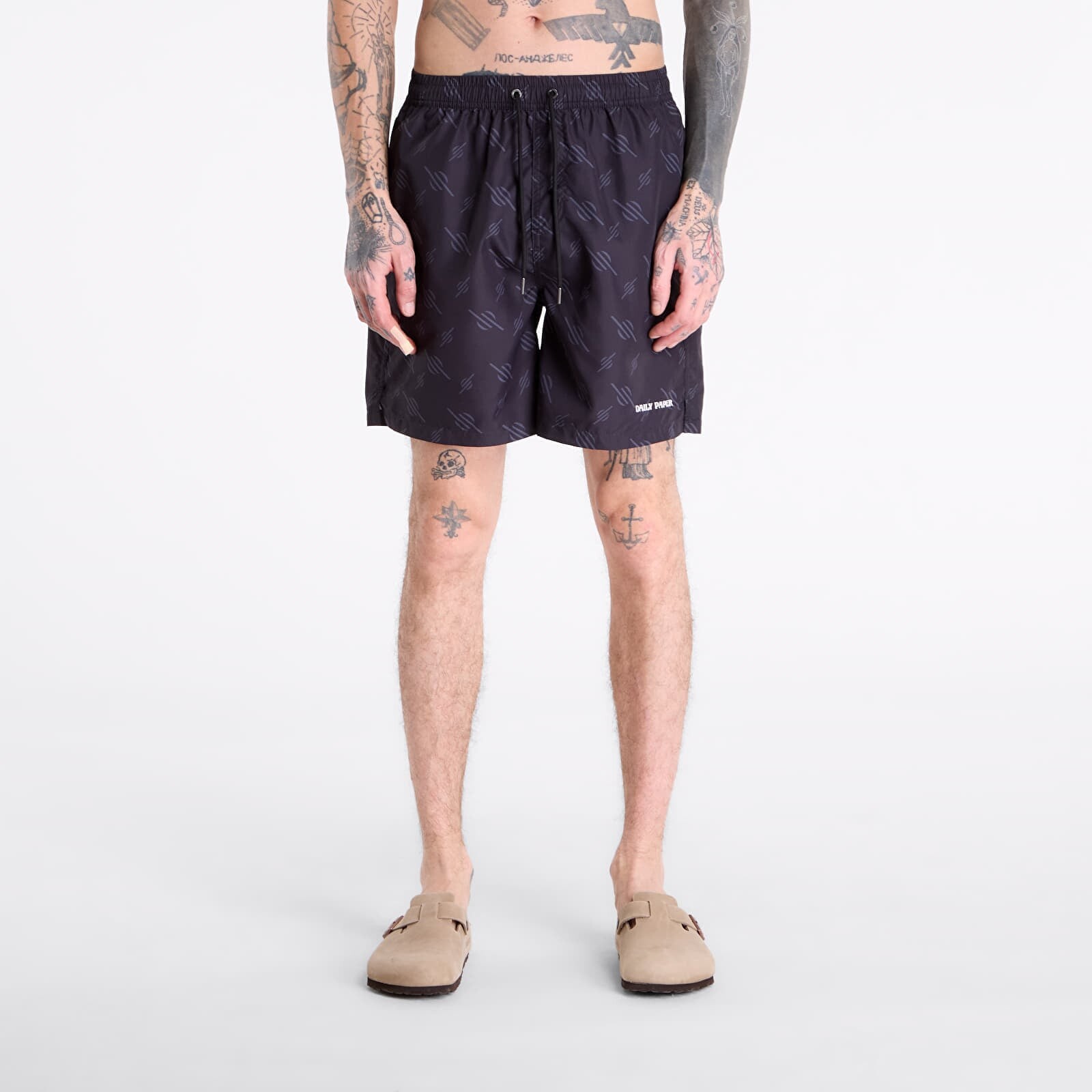 Plavky Daily Paper Irregular Monogram Swimshorts Black M