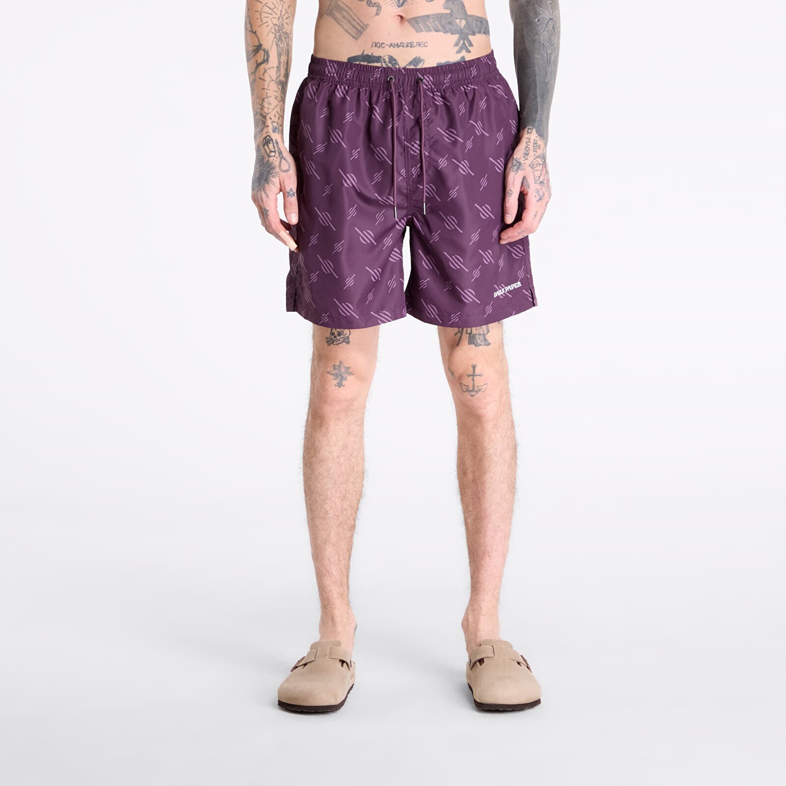 Plavky Daily Paper Irregular Monogram Swimshorts Potent Purple XL