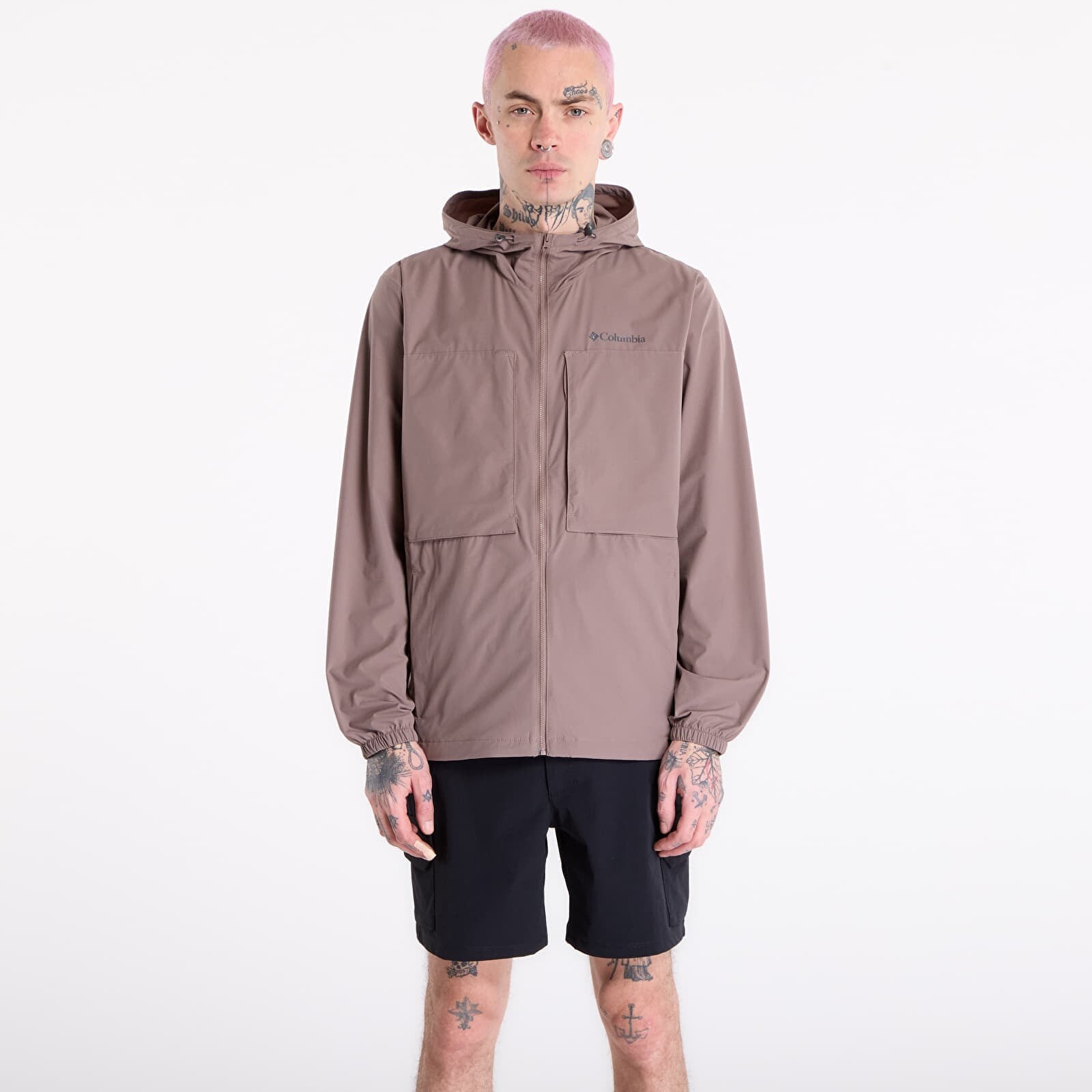 Vetrovka Columbia Street Heights™ Hooded Windbreaker Iron XL
