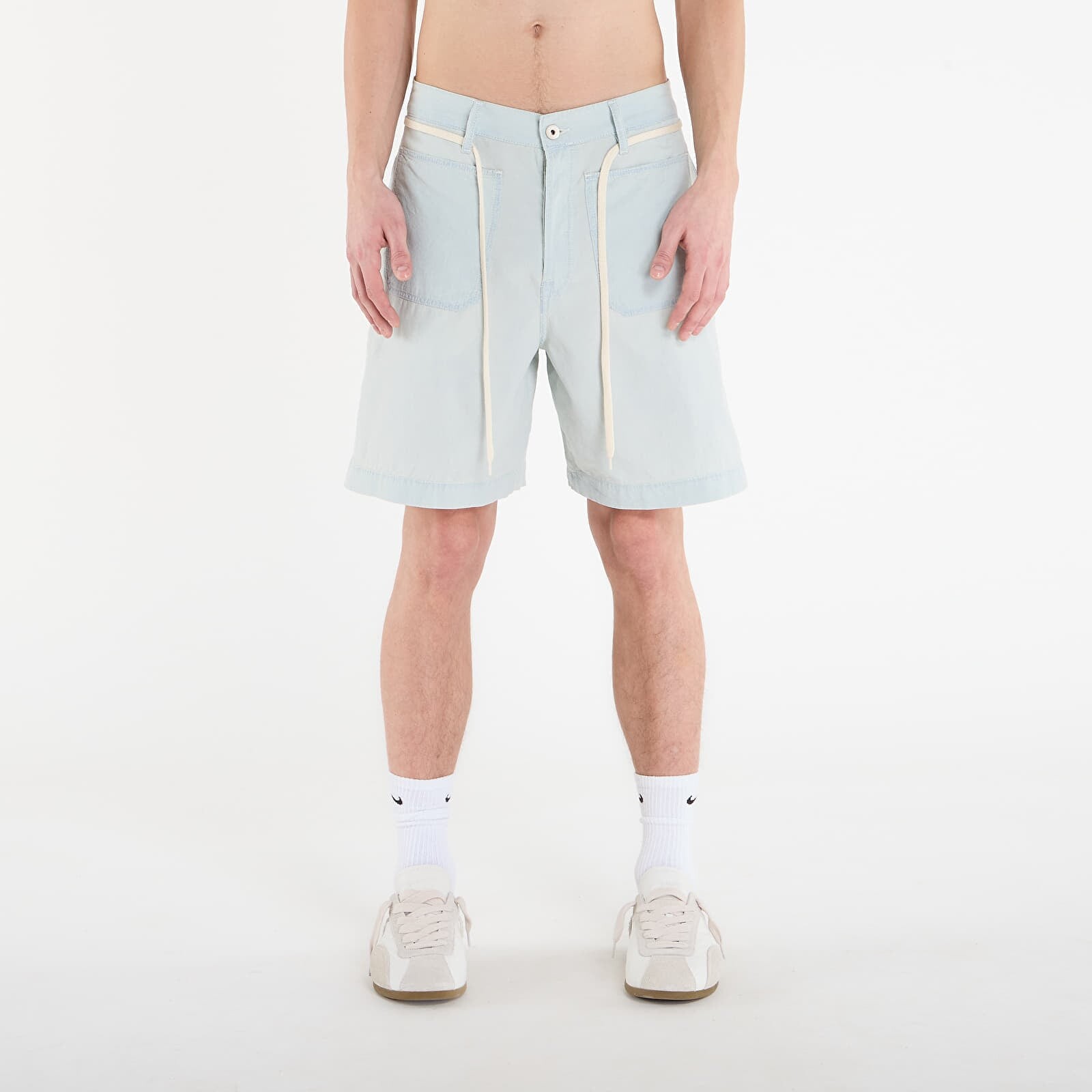Šortky KENZO Bermuda Short Stone Bl Dirty Blue Denim 35