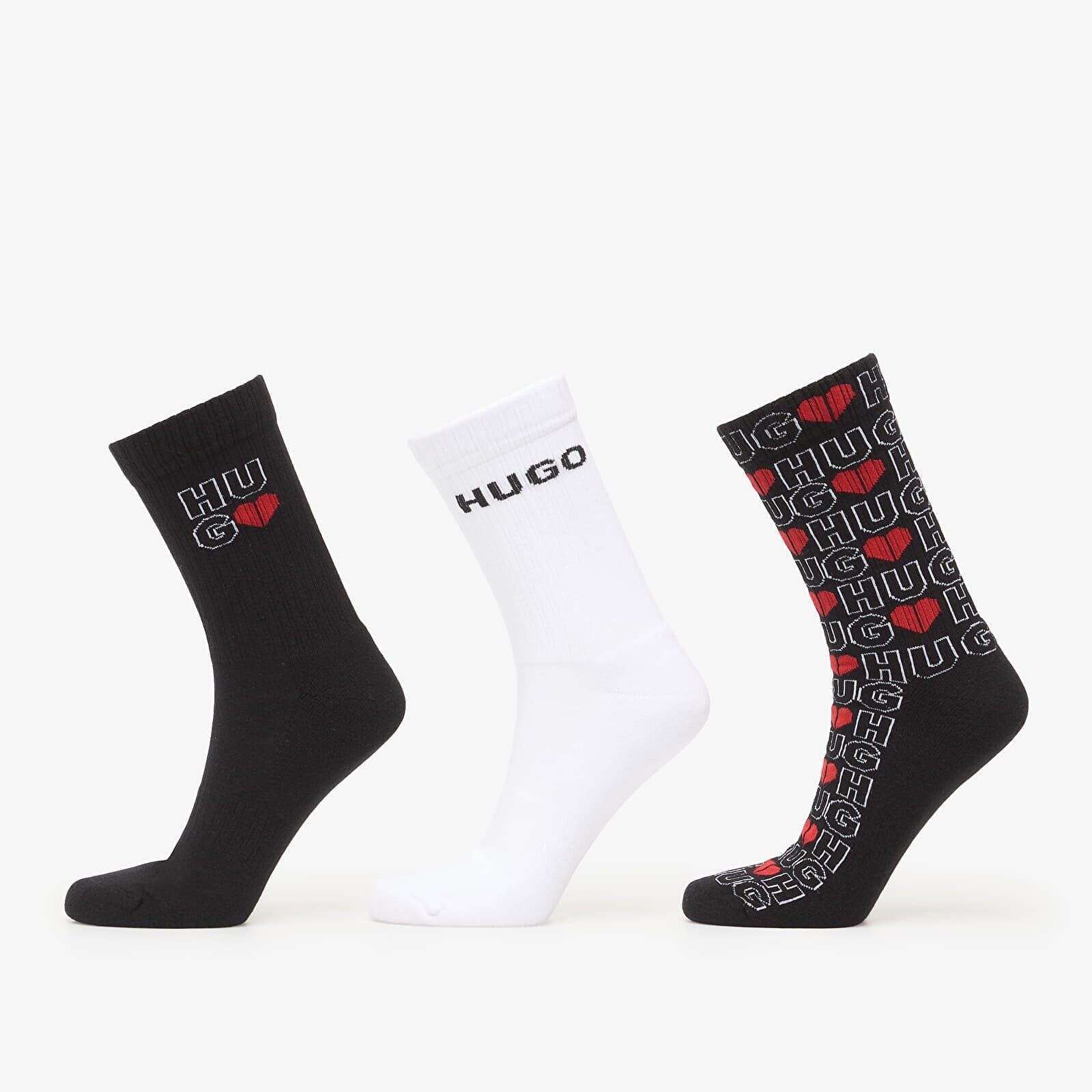 Ponožky Hugo Boss 3-Pack Qs Valentine Cc Excalibur Grey 40-46