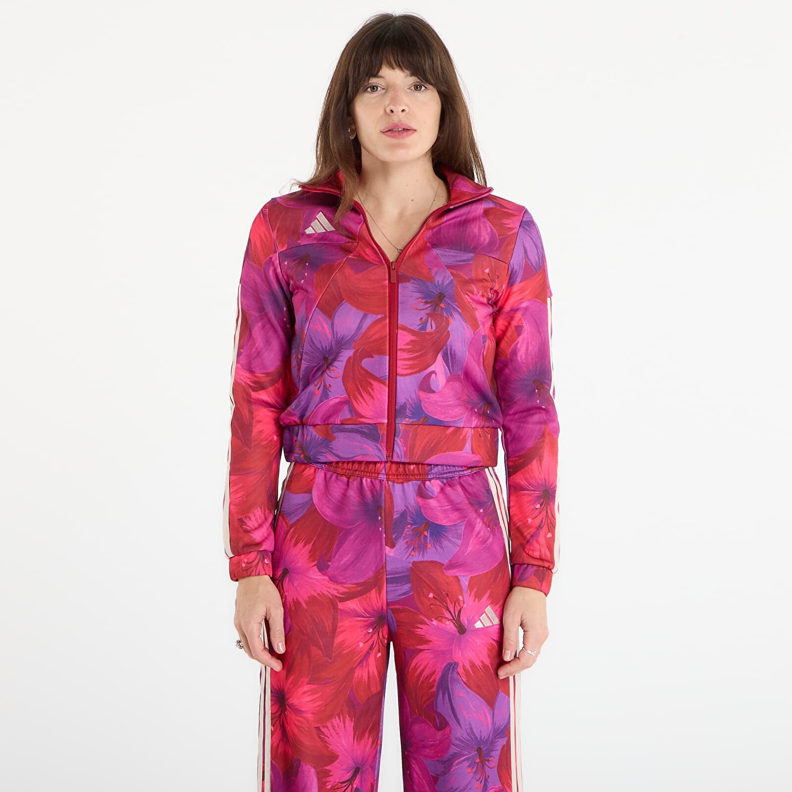 Mikina adidas X Farm Rio House Of Tiro Track Top Bahia Magenta M