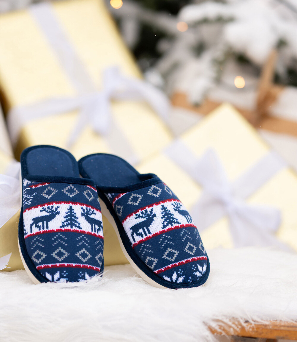 Dámske papuče Natural Style NS-072 modré